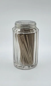 Antique Victorian Hallmarked Sterling Silver Top Toothpick Jar London 1873 - Picture 1 of 12