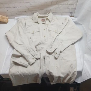 Vintage 80er Jahre Banana Republic Med Jumpsuit Overall Langarm aber. Daunen hellbraun beige - Bild 1 von 14