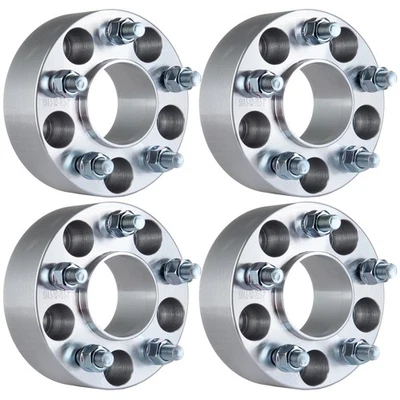 4Pcs 2" 5x4.5 Hub Centric Wheel Spacers 1/2"x20 For 1981-2011 Lincoln Town Car - Image 1 of 4