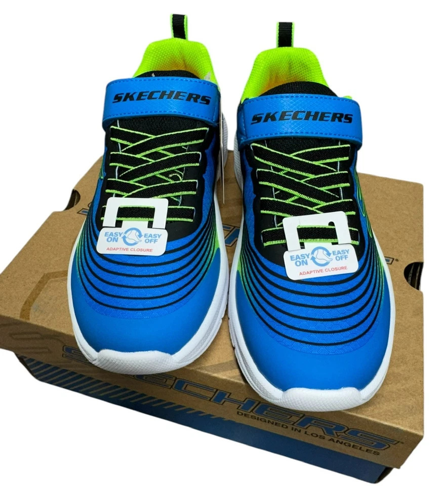 Zapatos Skechers Niños EE. UU. 3 Microspec Advance Aqua/Púrpura #303575L/AQPR Foto 1 de 4