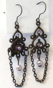 Stylish Fashion Woman Rhodium Earring - Picture 1 of 1