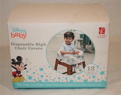 DISNEY Baby Disposable Restaurant High Chair Cover Individually Wrapped Mickey • 11.25$