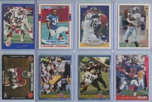 1980's-90's 8 Rookie Card Lot Inc. Flutie, T. Thomas, Gannon, J. Smith, Taylor - Picture 1 of 2