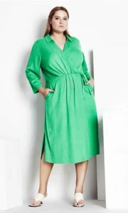 Refinity x City Chic Vivian Dress $159.95 BNWT Green Ladies Plus Size S 16 - Picture 1 of 6
