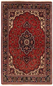 Tabriz Alfombra Persa Hecha a Mano 86x54 cm-Fine, Oriente, Carpet, Manta, Rojo - Imagen 1 de 9