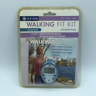 GAIAM Walking Fit Kit Avanzado Debbie Rocker Caminar Audio CD���� 60 Minutos NUEVO Foto 1 de 4