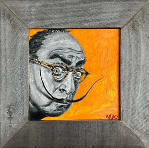 Salvador Dali portrait painting - Picture 1 of 3