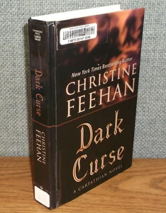 DARK CURSE Christine Feehan LARGE PRINT Carpathian Series #19 HARDCOVER - Picture 1 of 3