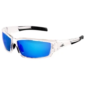 Gafas de seguridad Bullhead Maki con espejo azul lentes antiniebla marco transparente BH1419AF - Imagen 1 de 2