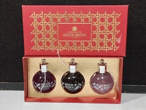 SET OF 3- Molton Brown London Festive Bauble Trio Gift Set (3 x 75ml) England - Picture 1 of 5