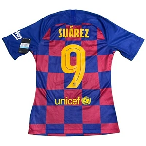 Suarez #9 Barcelona Mens 2019/20 Home Football Shirt Nike BNWT FCB MEDIUM - Picture 1 of 4