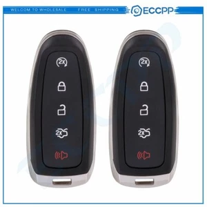 2 For Ford Escape Titanium Focus 2013 2014 2015 2016 Key Shell Remote 5 Buttons - Picture 1 of 8