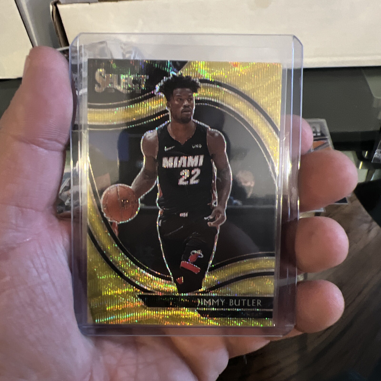 2020-21 Panini Select Gold Wave Prizm Jimmy Butler #257 Miami Heat