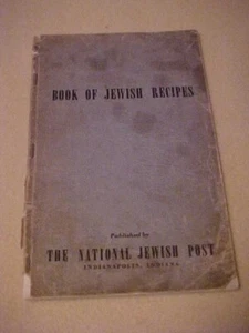 1942 Book of Jewish Recipes Cookbook National Jewish Post IN - Bild 1 von 2