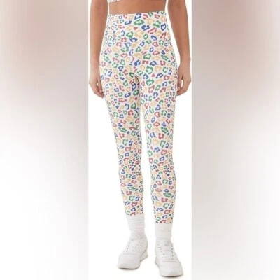 Beach Riot Ayla Leopardo Arco Iris Entrenamiento Pull On Legging Mujer’s M Foto 1 de 4