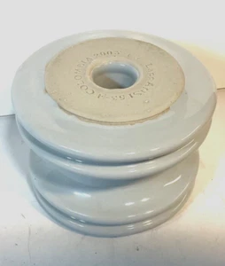 Aislador de carrete de porcelana Lapp ANSI 53-4 (lote de 6) - Imagen 1 de 9