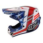 Troy Lee Designs Youth SE4 Polyacrylithelm mit MIPS Flagstaff weiß Motocross
