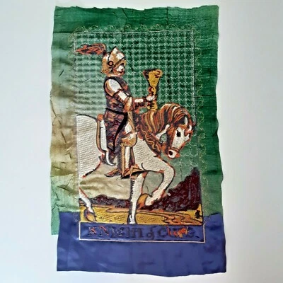 Tarot Card Knight of Cups Large Handmade Embroidered Patch from Ukraine - Image 1 of 3