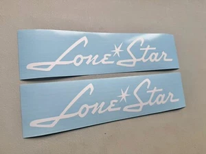 Lone Star Boats Decals SET OF 2 Vinyl Decal Stickers - Picture 1 of 4