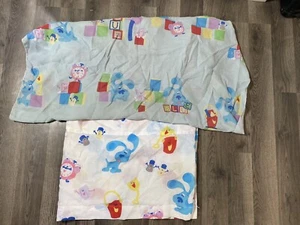 Vintage Y2K Blues Clues Fitted Crib Sheet Curtain Valance - Picture 1 of 7