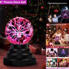 Plasma Ball Globe Light Glowing Table Lamp Sound Touch Activated Disco Party Uk~