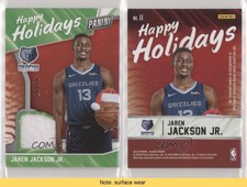 2018 Black Friday Happy Holidays Santa Hat Relics /50 Jaren Jackson Jr Rookie RC