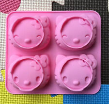 New Hello Kitty Silicon Cake Chocolate Baking Mold Pink DIY Accesories hot