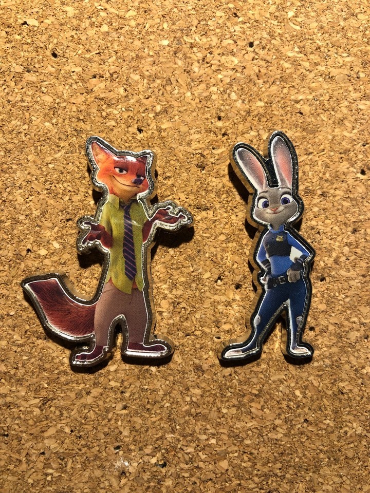 Disney 2016 AMC Stubs Member Exclusive Zootopia Nick Wilde Judy