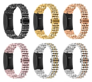 Stainless Steel Metal Watch Wristband Strap For Fitbit Inspire 3/2/1/HR/Luxe New - Picture 1 of 20