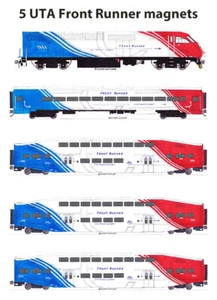 UTA Utah Transit Auhority Commuter Train 5 magnets Andy Fletcher - Picture 1 of 1