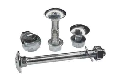 VITI BULLONI M8 CON QUADRO SOTTO TESTA PERNI TESTA TONDA UNI 5732 DIN603 ZINCATO - Immagine 1 di 4