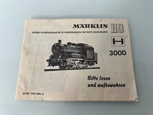 ✅Märklin 3000 Dampflok BR 89 H0 Bedienungsanleitung Betriebsanleitung ✅ - Bild 1 von 1