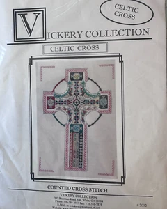 Celtic Cross counted cross stitch kit from the Vickery Collection - Picture 1 of 3