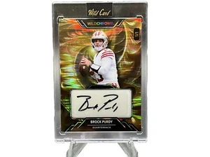2023 Wildcard Wildchrome WCF-A Brock Purdy Gold 1/1 Auto - Picture 1 of 5