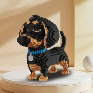Bauklötze Set Hund Modell Dackel Tier Figur Welpe Spielzeug Geschenk-2100 pcs - Bild 1 von 6