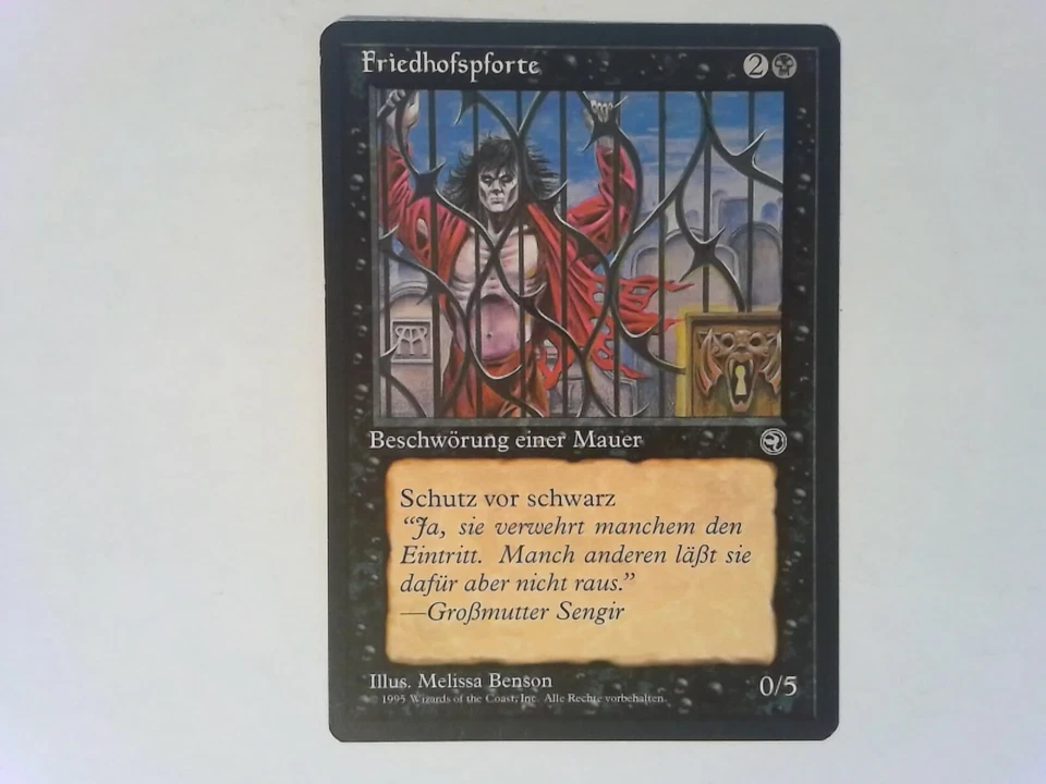 Friedhofspforte German Cemetery Gate Homelands - Magic the Gathering MTG White - Image 1 of 2