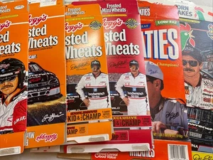 Vintage 6 Dale Earnhardt NASCAR Kellogg’s Cereal Box Vuote Flat Racing Chevy Car - Foto 1 di 14