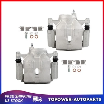For 2010 - 2022 TOYOTA PRIUS Front Pair Brake Calipers with Bracket — 第 1/4 张图片