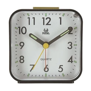 Sveglia quadrata muta Mini orologio elettronico da comodino da ufficio (nero) - Foto 1 di 1