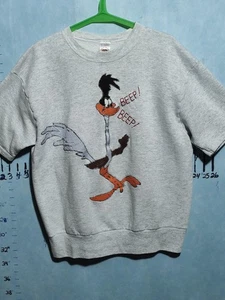 Vintage Looney Tunes Road Runner Sweatshirt Mens Large Cartoon Beep Beep 90s - Picture 1 of 4