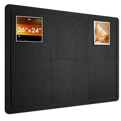Bulletin Board, 48 x 36 inches Cork Board Alternative, 12 Pack Felt Pin Board... - Image 1 of 4