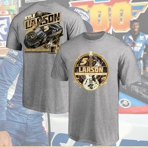 Kyle Larson #5 Hendrick Racing Team Graphic Sport Grey T-Shir All Sizes - Picture 1 of 4