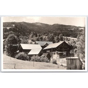 Postcard Real Photo Scenic Mountain Landscape Rural Buildings Schladming Austria - Picture 1 of 3