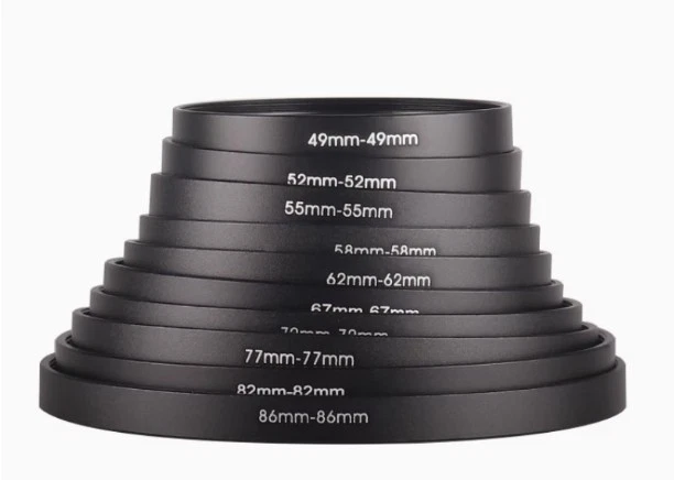 M49-M49 49mm x 0.75 Dual Female threaded camera lens adapter ring - Image 1 of 1