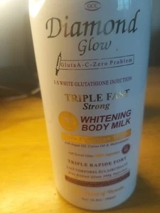 DIAMOND GLOW WHITENING BODY MILK 500ML ONLY WHITE AVAILABLE. - Picture 1 of 9