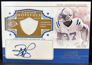 2011 Topps Legends Reggie Wayne Jersey Auto /25 Gridiron Legends - Imagen 1 de 2
