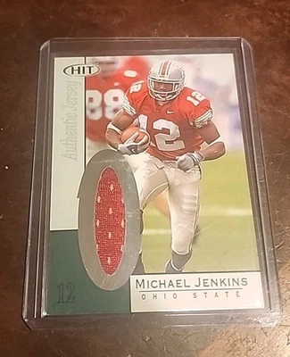 2004 SAGE Hit Jerseys Michael Jenkins #JMJ Rookie RC - Image 1 of 2