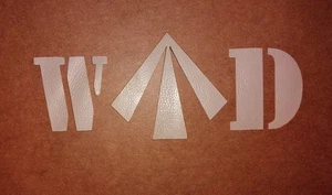 MOD War Department WD 3" OS Pheon Crows Foot Broad Arrow British Army Stencil - Foto 1 di 15