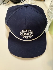 Berkshire Hathaway Strapback Slideback Hat Blue One Size Panel 2025 - Picture 1 of 2