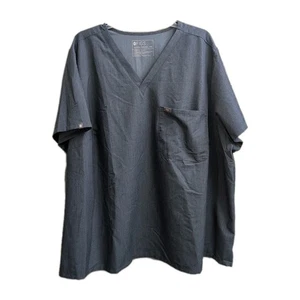 Figs Technical One Pocket Medical Scrub Top Womens 6X Blue V Neck Catarina - Picture 1 of 7